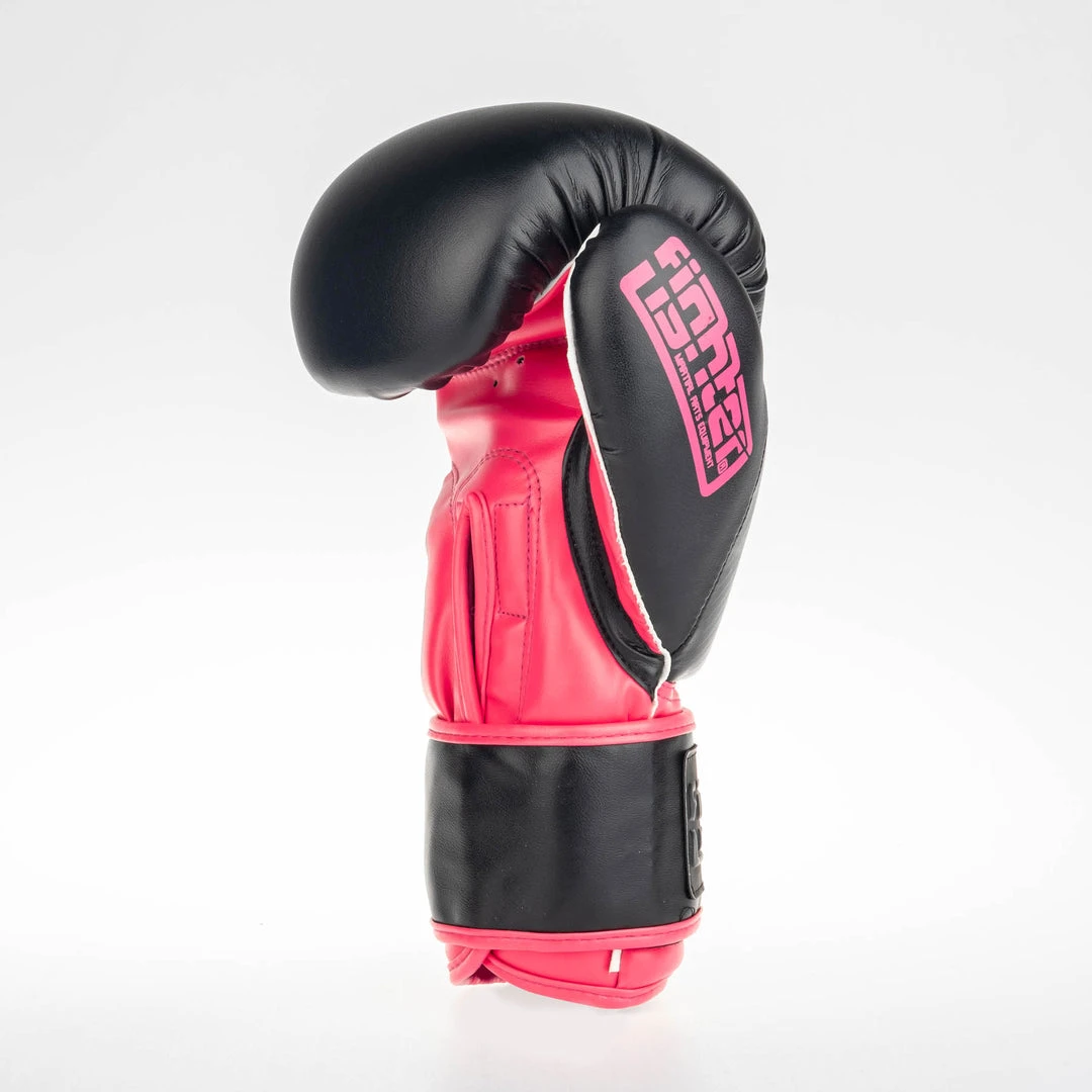 Fighter Boxing Gloves SPEED - Black/neon Pink, TH1612PUBKP 5 Fighter Boxing Gloves SPEED - Black/neon Pink, TH1612PUBKP