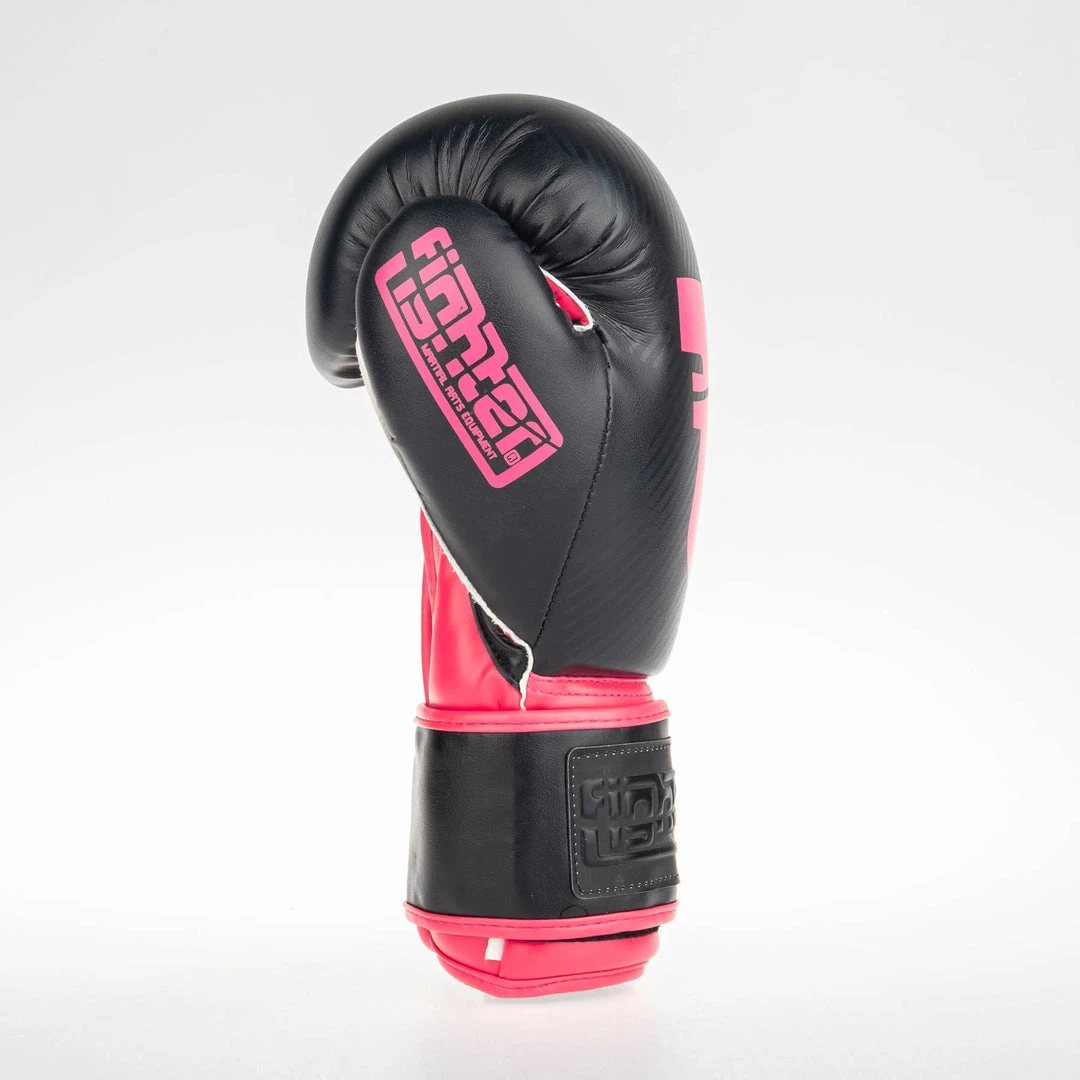 Fighter Boxing Gloves SPEED - Black/neon Pink, TH1612PUBKP 6 Fighter Boxing Gloves SPEED - Black/neon Pink, TH1612PUBKP