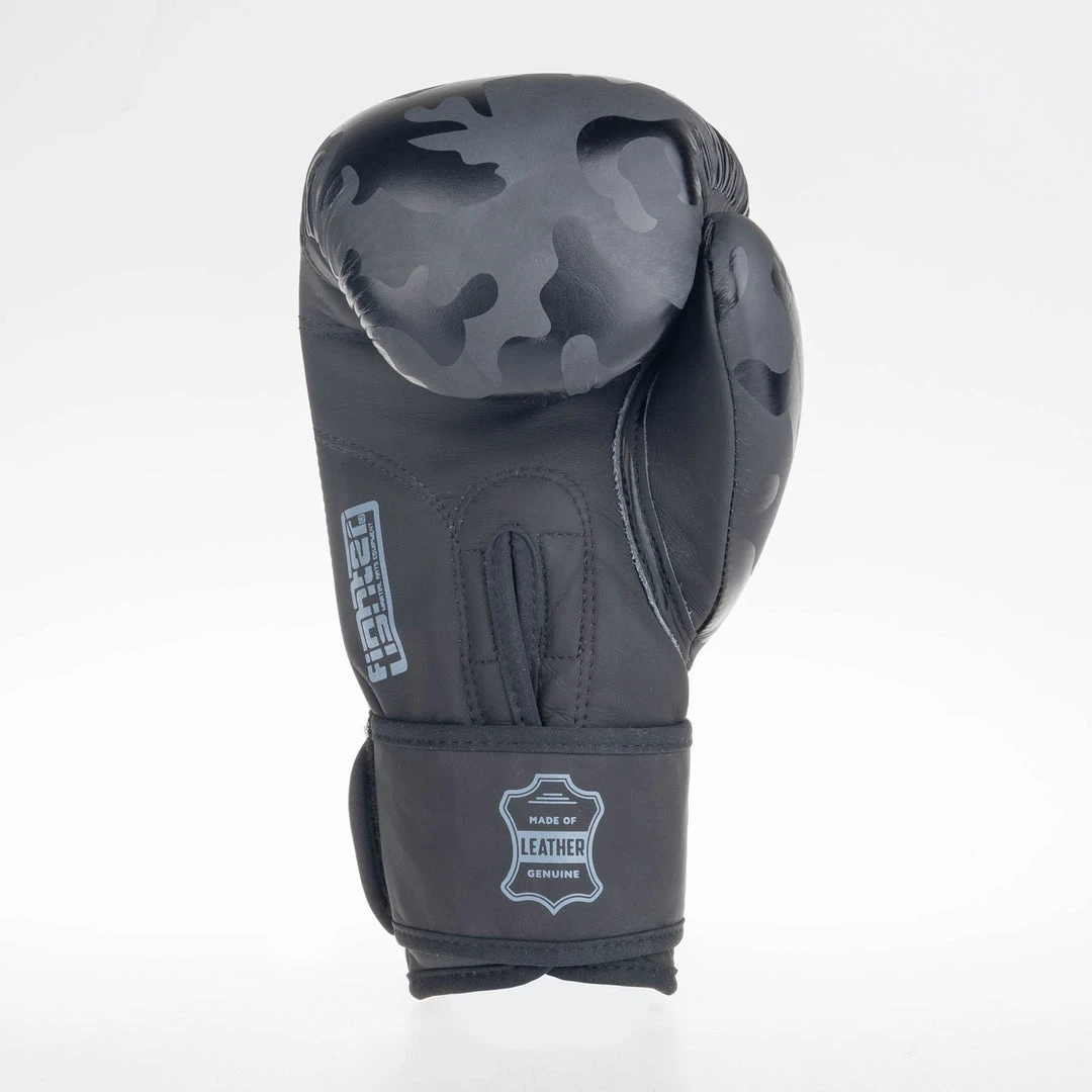 Fighter Boxing Gloves SIAM - Black Camo, FBG-003CBK 4 Fighter Boxing Gloves SIAM - Black Camo, FBG-003CBK
