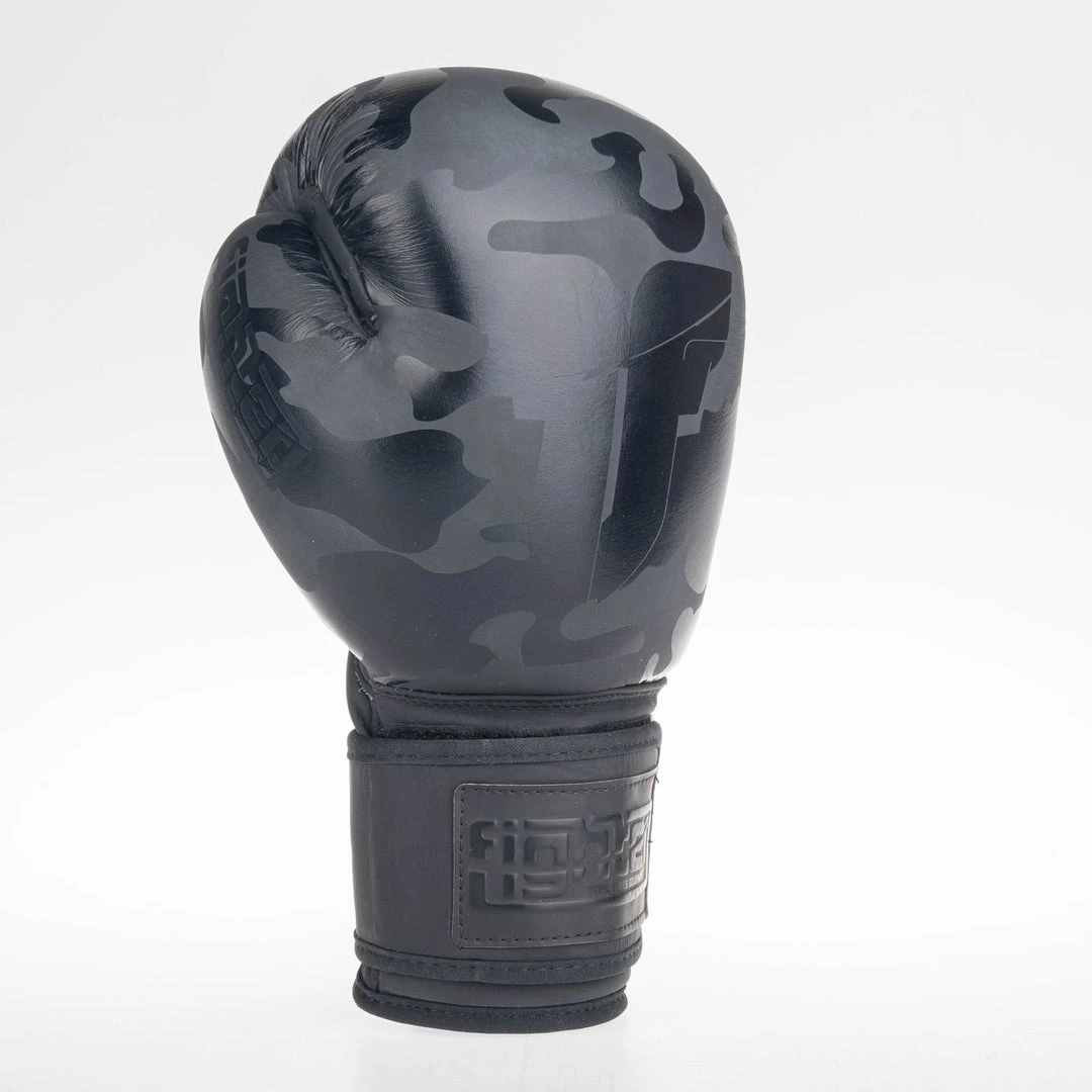 Fighter Boxing Gloves SIAM - Black Camo, FBG-003CBK 7 Fighter Boxing Gloves SIAM - Black Camo, FBG-003CBK
