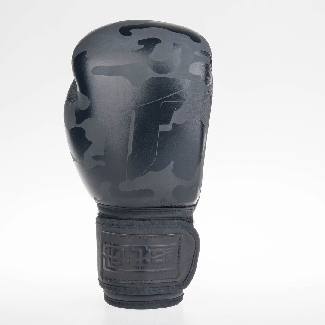 Fighter Boxing Gloves SIAM - Black Camo, FBG-003CBK 8 Fighter Boxing Gloves SIAM - Black Camo, FBG-003CBK