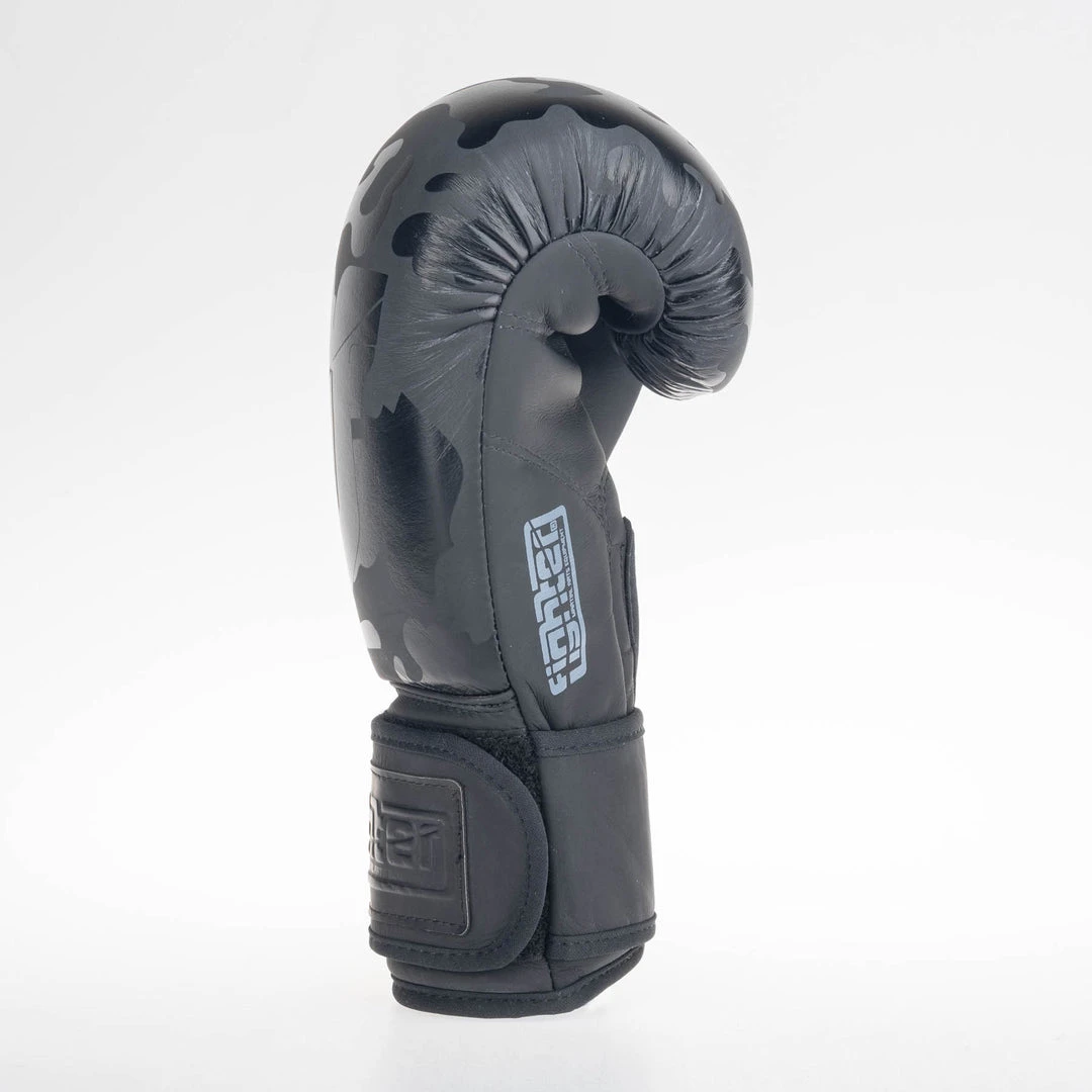 Fighter Boxing Gloves SIAM - Black Camo, FBG-003CBK 10 Fighter Boxing Gloves SIAM - Black Camo, FBG-003CBK
