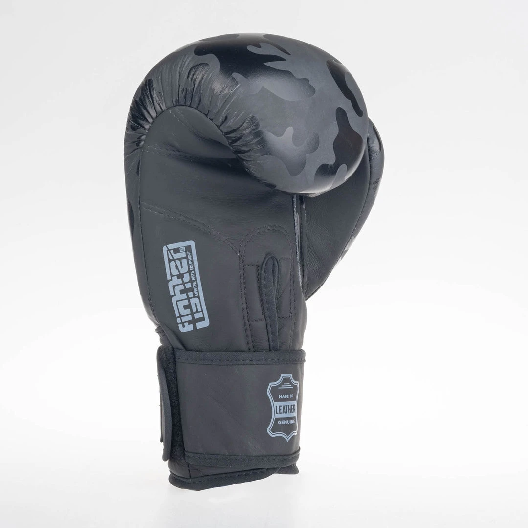 Fighter Boxing Gloves SIAM - Black Camo, FBG-003CBK 11 Fighter Boxing Gloves SIAM - Black Camo, FBG-003CBK