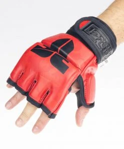 MMA Gloves Fighter Competition - Red/camo, FMG-002CRD