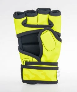 MMA Gloves Fighter Competition - Neon Yellow/camo, FMG-002CNY