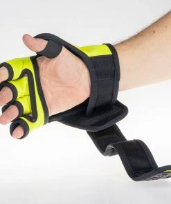 MMA Gloves Fighter Competition - Neon Yellow/camo, FMG-002CNY