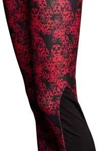 Hayashi Flowers Leggings - Red/black