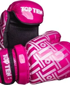 GLOVES Top Ten Pointfighter “Glossy Block PRISM” - Pink