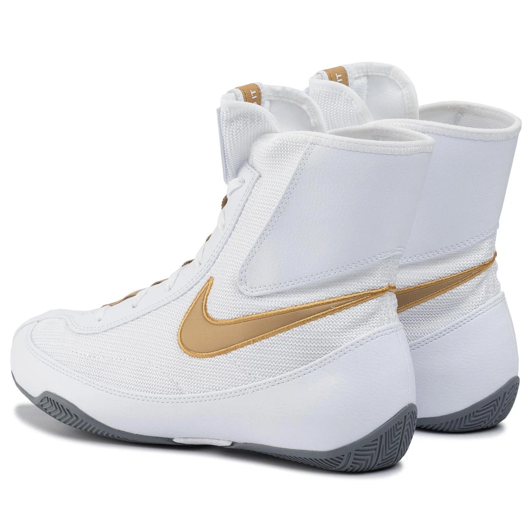 Nike Machomai 2 Boxing Shoes - White/gold 5 Nike Machomai 2 Boxing Shoes - White/gold